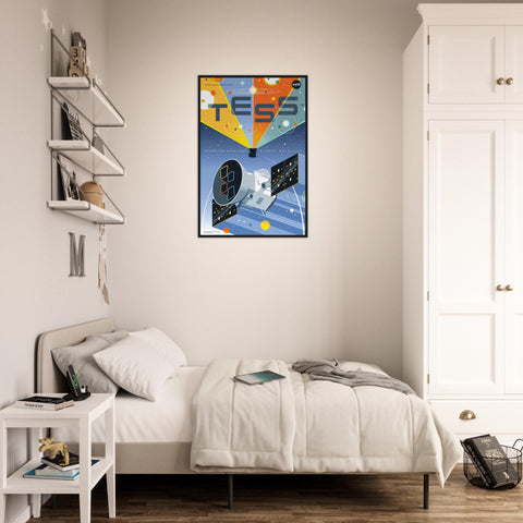 TESS - Telescope Poster Series - Framed Wall Art Poster