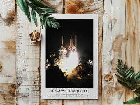 Discovery Space Shuttle - Spaceflight Minimalist Photography