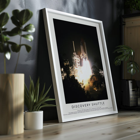 Discovery Space Shuttle - Spaceflight Minimalist Photography