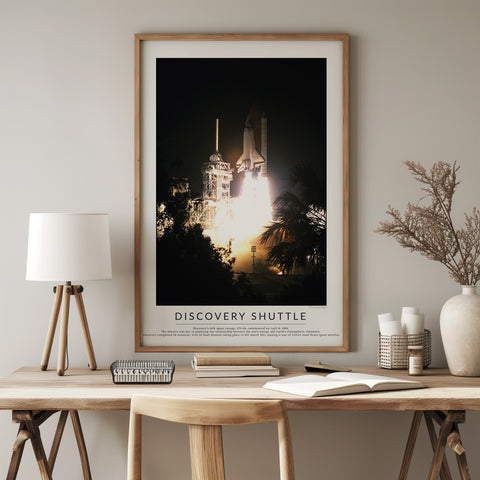 Discovery Space Shuttle - Spaceflight Minimalist Photography