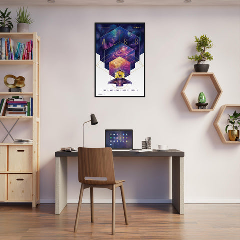 James Webb - Telescope Poster Series - Framed Wall Art Poster