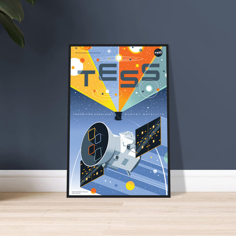 TESS - Telescope Poster Series - Framed Wall Art Poster