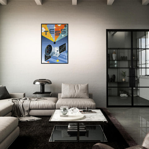 TESS - Telescope Poster Series - Framed Wall Art Poster