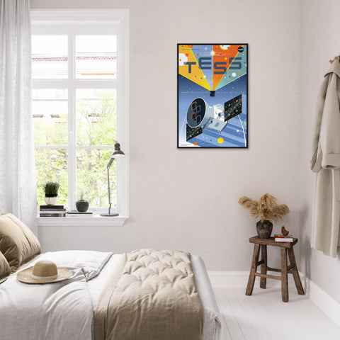 TESS - Telescope Poster Series - Framed Wall Art Poster