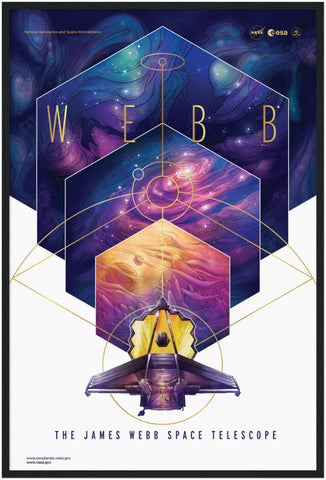 James Webb - Telescope Poster Series - Framed Wall Art Poster